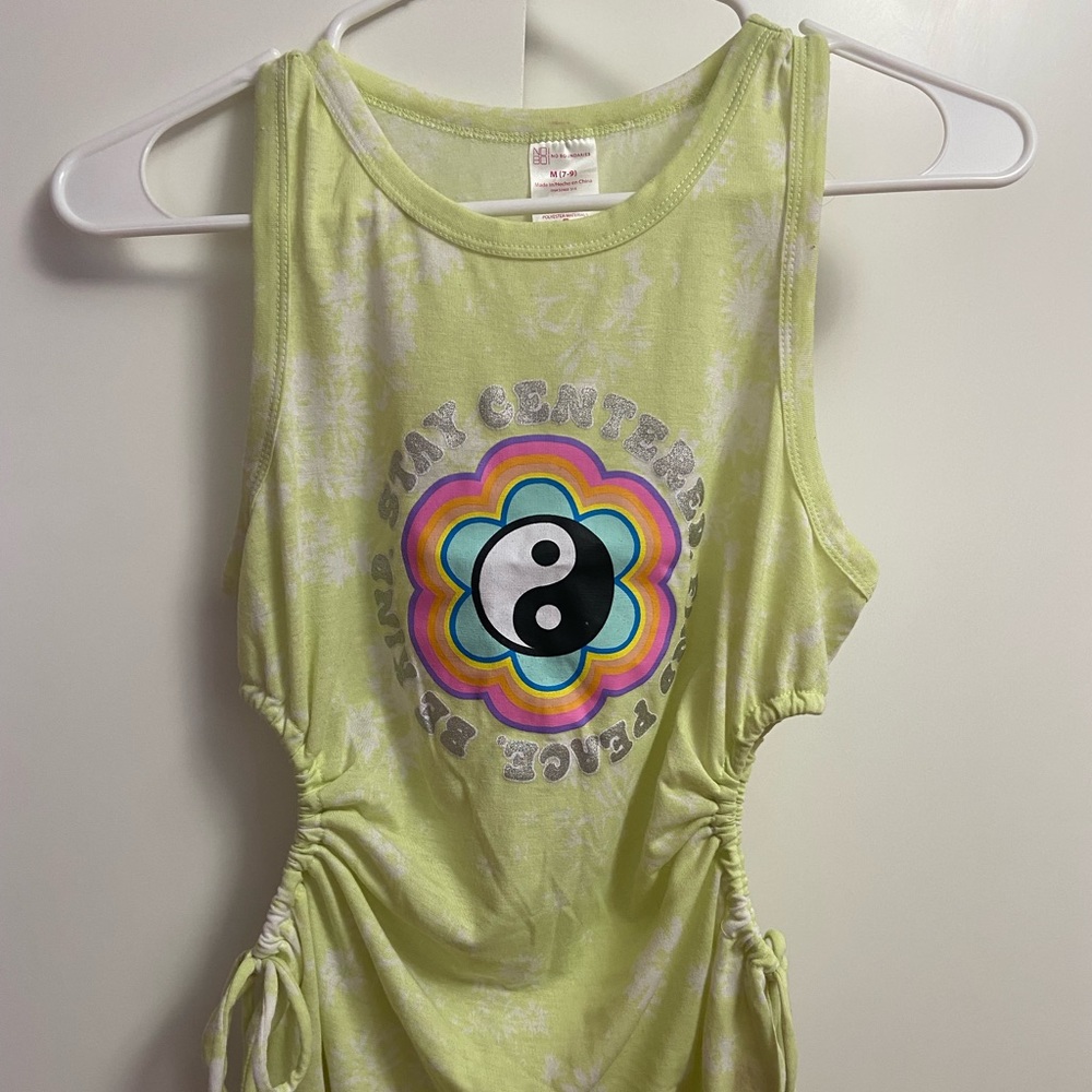 Graphic sleeveless top